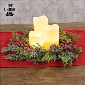 Sugar Berry & Cedar Candle Ring - 6.5"