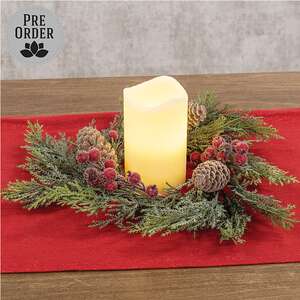 Sugar Berry & Cedar Candle Ring - 4.5"