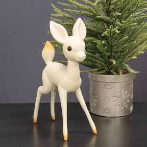 Sugar Plum Glittered Fawn - 11.75"H