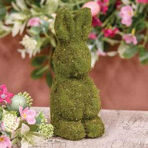 Standing Mossy Bunny - 7 In H