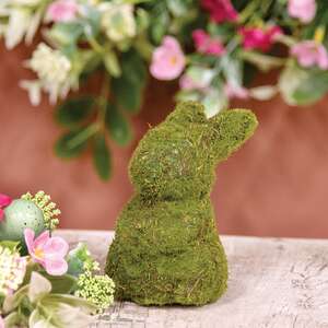 Sitting Mossy Bunny - 4 In H