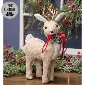Sisal Standing Reindeer - 14.5"H