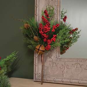 Jingle Berry Mixed Pine Pick - 18"