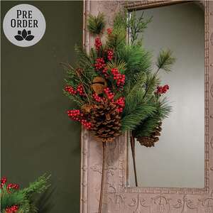 Jingle Berry Mixed Pine Spray - 28"