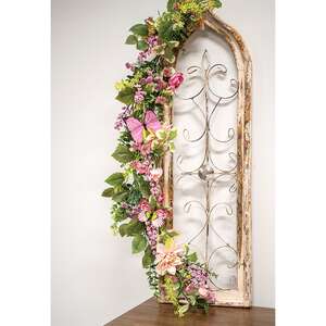 Blushing Butterfly Garden Garland - 4 Ft.