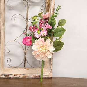 Blushing Butterfly Garden Pick - 15.5"H