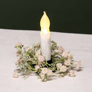 Blushing Blessed Clover Candle Ring - 1-1/2 In