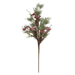 Icy Memories Mixed Pine & Berries Spray - 29"