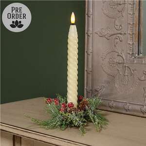 Icy Memories Mixed Pine & Berries Candle Ring - 1.5"