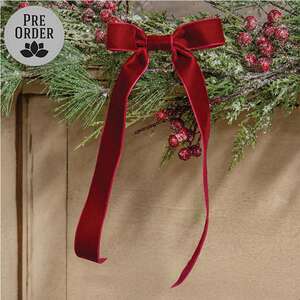 Red Velvet Bow - 15.5"