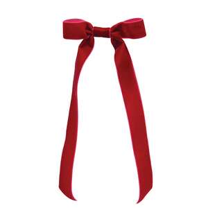 Red Velvet Bow - 10.5"
