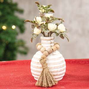 Frosted Fantasy Cream Rose Pick - 8"