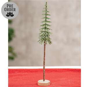 Sugar Plum Frosted Pine Tree - 10"H