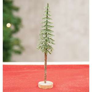 Sugar Plum Frosted Pine Tree - 8"H