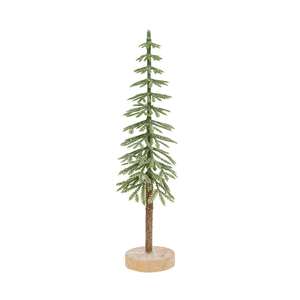 Sugar Plum Frosted Pine Tree - 7"H