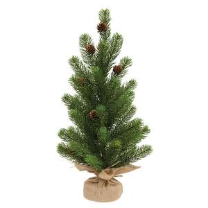 Soft Touch Balsam Fir Tree With Burlap Base - 18"H