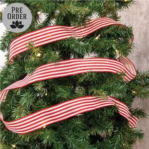 Candy Cane Striped Ribbon - 2" x 10 Yards