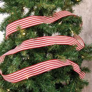 Candy Cane Striped Ribbon - 2" x 10 Yards
