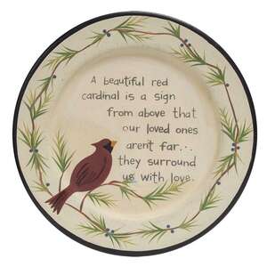 Loved One Cardinal Plate;