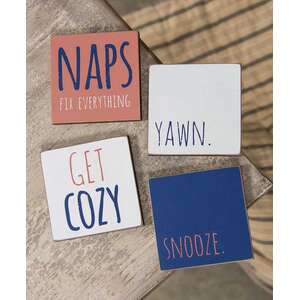 Get Cozy Square Block - 4 asst;