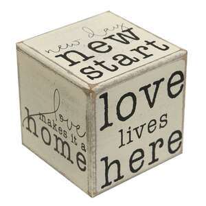 6-Sided Block - Our Happy Place;