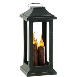 Burnt Mustard 3-Taper Lantern, 10 inch #84641