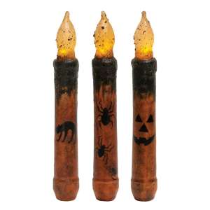 Halloween Timer Tapers, 6 in. - 3 asst. #84669