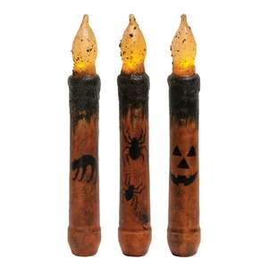 Halloween Timer Tapers, 6 in. - 3 asst.