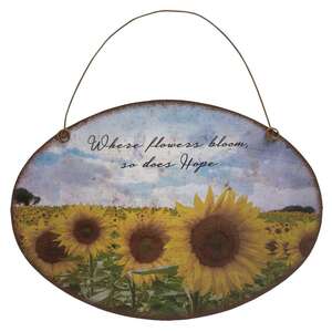 Sunflower Metal Wall Hanging