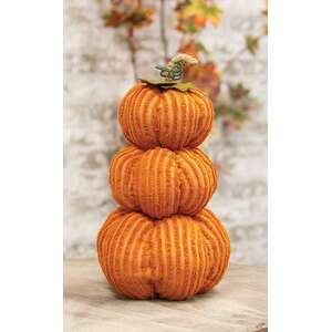 Orange Chenille Pumpkin Stack - # CS37516