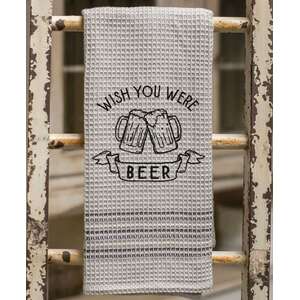 Wish You Were Beer Dish Towel 29412;