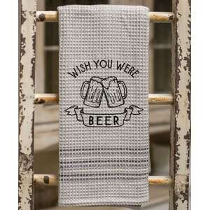 Wish You Were Beer Dish Towel 29412