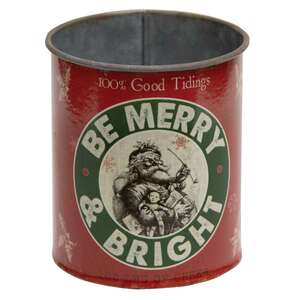 Be Merry & Bright Metal Can;