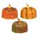 Pumpkin Tealight with Bulb - 3 assorted;