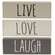 Live, Love, Laugh Blocks - Farmhouse Colors, 3 asst.;