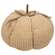 Chenille Pumpkin - 8" Cream;