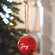 Red Ceramic Joy Ornament -