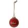 Red Ceramic Believe Ornament - # 25012