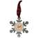 Snowman Head Metal Snowflake Ornament;
