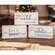 White Christmas Wood Block, 3 Asst. -