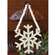 Wooden Snowflake Beaded Ornament -