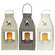 Mini Star Lanterns - Farmhouse Colors - 3 asst;