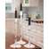 Distressed White Candle Holder - 14.5"  -
