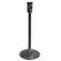 Distressed Black Candle Holder - 11.75" ;