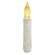 Rustic White Timer Taper - 4" -