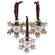 Happy Snowman Snowflake Ornament - 3 Asst;