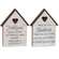 Merry Be Buffalo Check Heart House - 2 Asst;