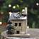 Primitive Town Snowy Cabin;