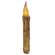 Twisted Flame Timer Taper - Burnt Ivory 6" ;