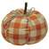 Orange Buffalo Check Pumpkin - Medium